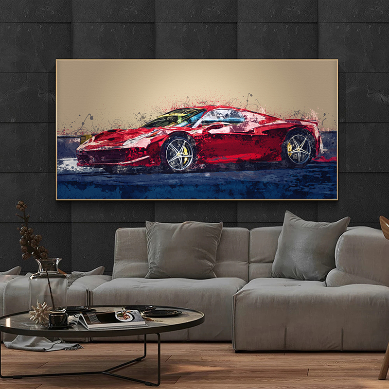 Red Sports Car Posters and Prints Abstract Painting on Canvas Graffiti Street Art Wall Art Pictures for Living Room Home Decor
Red Sports Car Posters and Prints Abstract Painting on Canvas Graffiti Street Art Wall Art Pictures for Living Room Home Decor