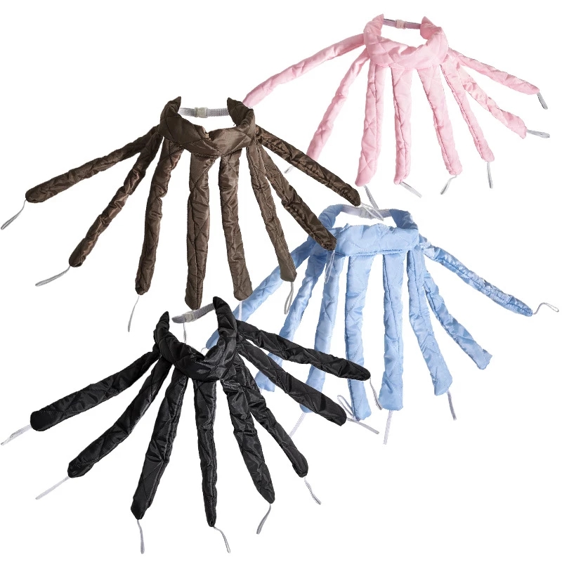 Korean Squid Heatless Curling Rod Ribbon Hair Rollers Octopus Curling Hairband No Heat Sleeping Curl Bar DIY Hairs