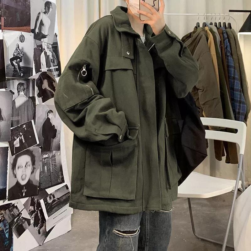Men's Jackets Mens Jacket Solid Vintage Streetwear Men Casual Loose Windbreaker Coats Spring Autumn Hip Hop XY5094, Black
Men's Jackets Mens Jacket Solid Vintage Streetwear Men Casual Loose Windbreaker Coats Spring Autumn Hip Hop XY5094, Black