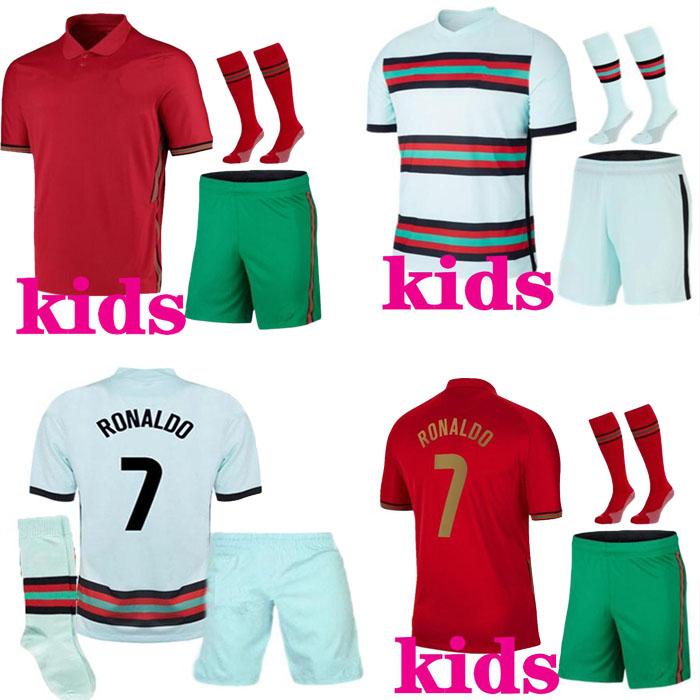 kids 2020 2021 football kits National team home away uniforms ronaldo soccer jersey 20 21 maillot de foot football shirt Kids football shirt