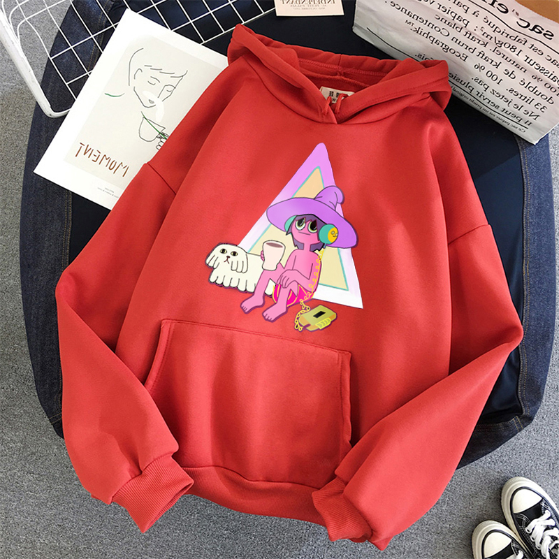 midnight gospel crazy Leisure Oversize Pullovers Korean Hoodies Women Hooded Warm Kawaii Womens Loose Streetwear Sweatshirts 201217