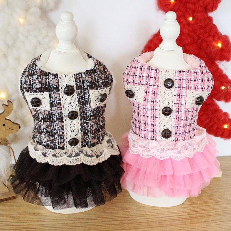 Dog Apparel Est Style Warm Cotton Padded Dresses For Autumn And Winter Graceful Pet Skirt Vestidos Para Perras Princess Cat Dress, Pink
Dog Apparel Est Style Warm Cotton Padded Dresses For Autumn And Winter Graceful Pet Skirt Vestidos Para Perras Princess Cat Dress, Pink