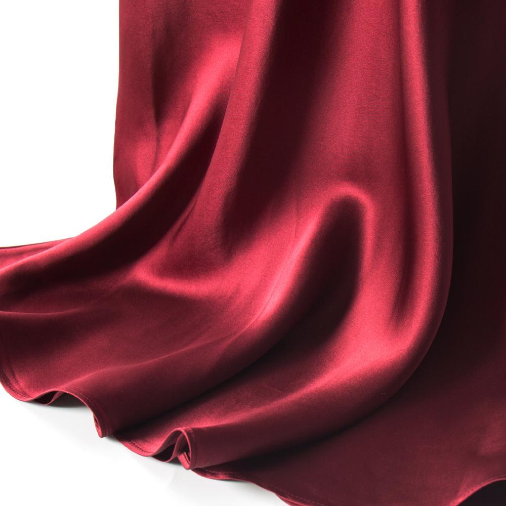 SuyaDream 100% Silk Satin Mermaid Skirt Woman Summer Long Skirts Solid Elegant Office Skirt 210309