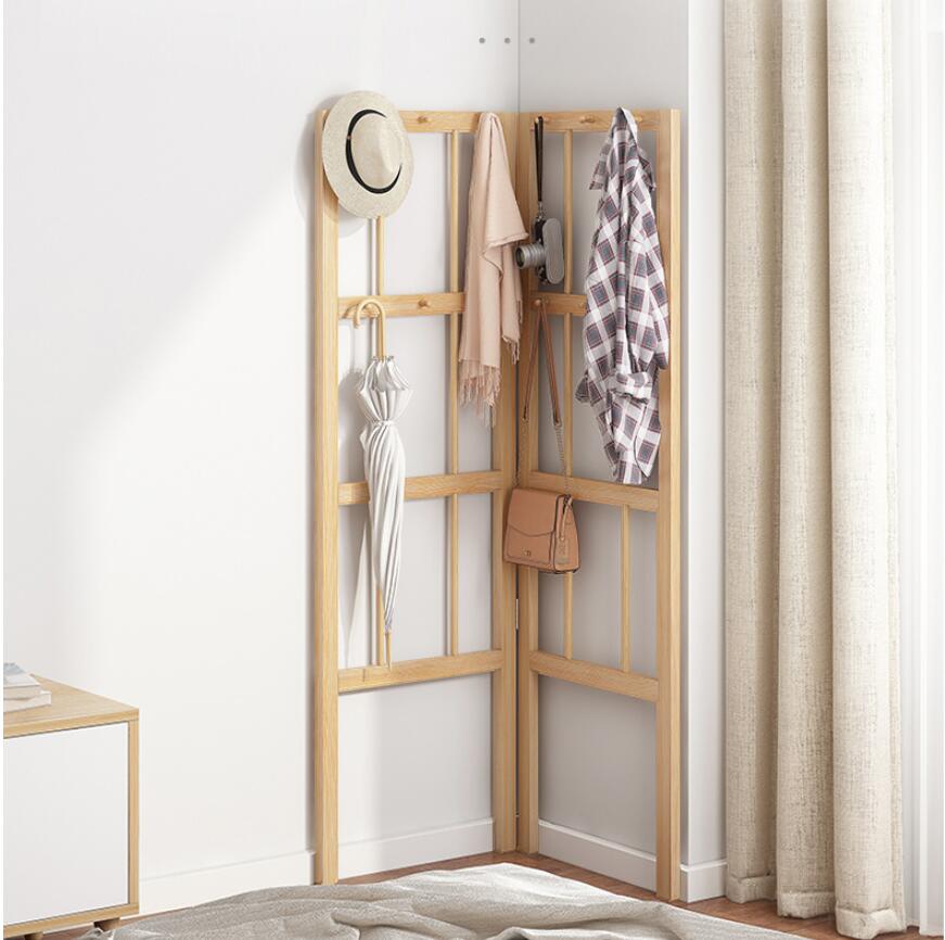 Coat hanger Bedroom Furniture landing solid wood corners hangings wall hanging trial household corner