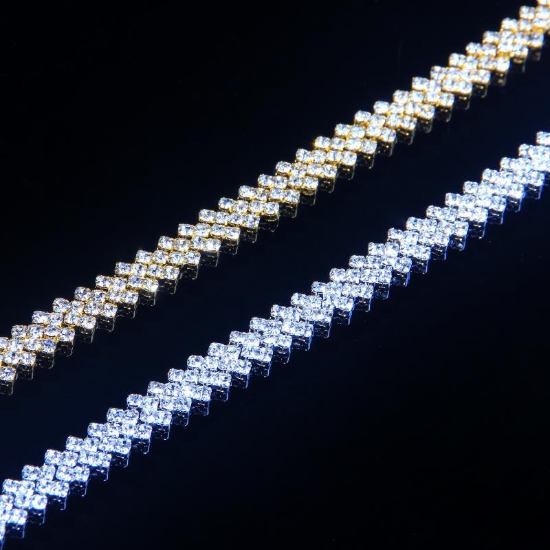 New Iced Out Chains Tennis Necklaces Bling Rhinestone Hip Hop Jewelry Silver Gold Fashion Trend Women Party Statement Collar Necklace Gifts