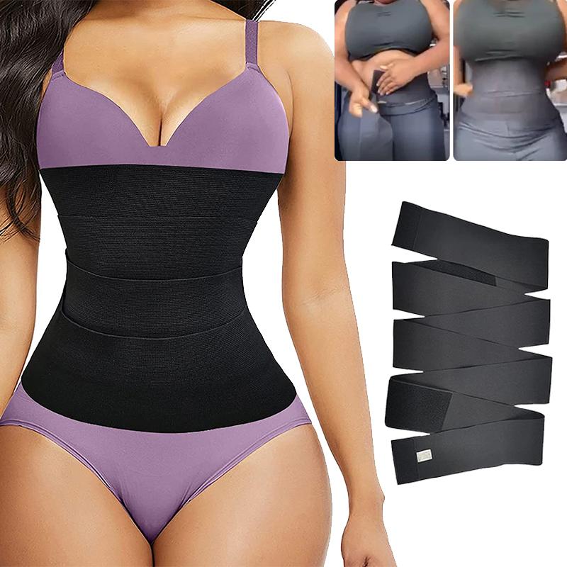 Women&#039;s Shapers Snatch Me Up Bandage Wrap Belt Women Slimming Sheath Waist Wraps Band For Stomach Body Shaper Trimmer Bands Adjustable Strap от DHgate WW