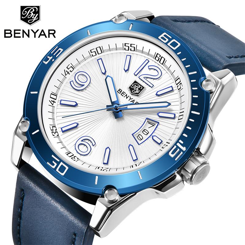 Wristwatches BENYAR Men's Watches Business Fashion Mens Military Sports Top Wristwatch Male Calendar Reloj Hombre, Gold brown
Wristwatches BENYAR Men's Watches Business Fashion Mens Military Sports Top Wristwatch Male Calendar Reloj Hombre, Gold brown