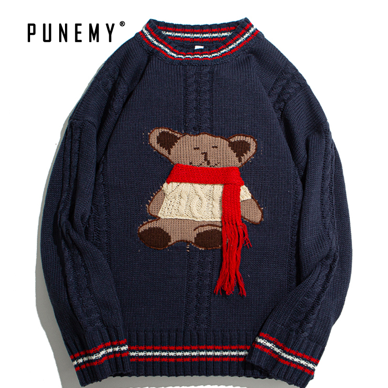 2021 New Sweater Vintage Bear Knitting O-neck Harajuku Men Clothing Hip Hop Streetwear Spandex Pullover Casual Couple Mens Sweaters Oefn, White
2021 New Sweater Vintage Bear Knitting O-neck Harajuku Men Clothing Hip Hop Streetwear Spandex Pullover Casual Couple Mens Sweaters Oefn, White