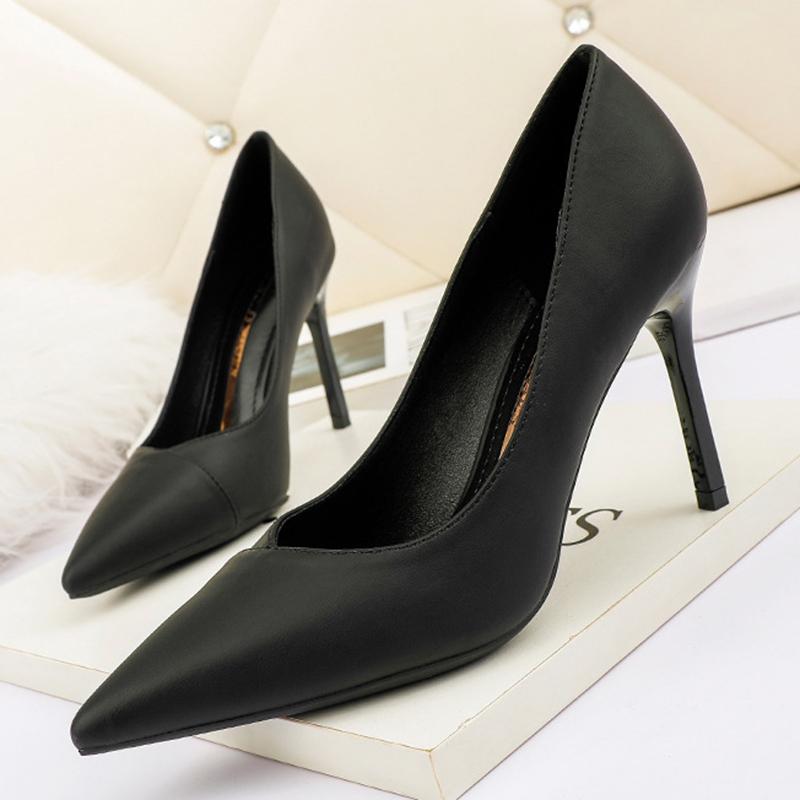 Dress Shoes Simple Pointed Shallow Mouth Women Pump High Heel Comfortable Office European And Beautiful, Green
Dress Shoes Simple Pointed Shallow Mouth Women Pump High Heel Comfortable Office European And Beautiful, Green