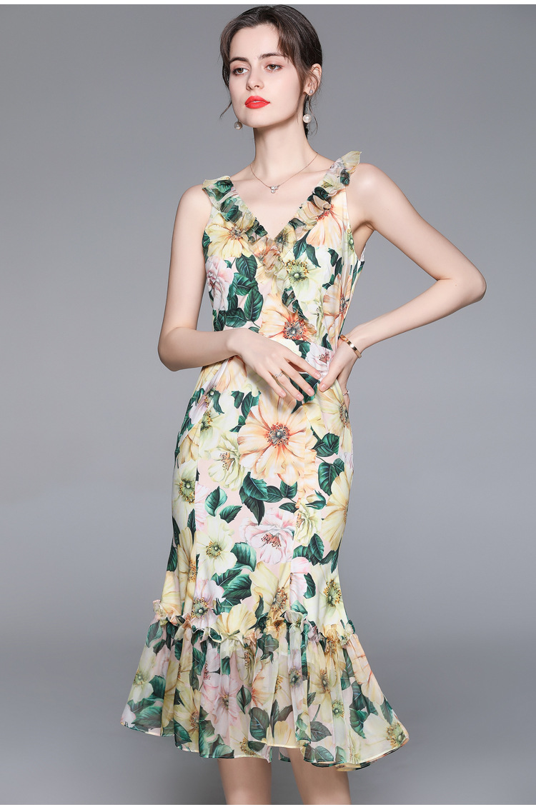Ruffle Fashion Women's Summer Printing Dress 2021 Lady and Girl's Casual Bottom Dresses Nice Trumpet Wear, Black;gray
Ruffle Fashion Women's Summer Printing Dress 2021 Lady and Girl's Casual Bottom Dresses Nice Trumpet Wear, Black;gray