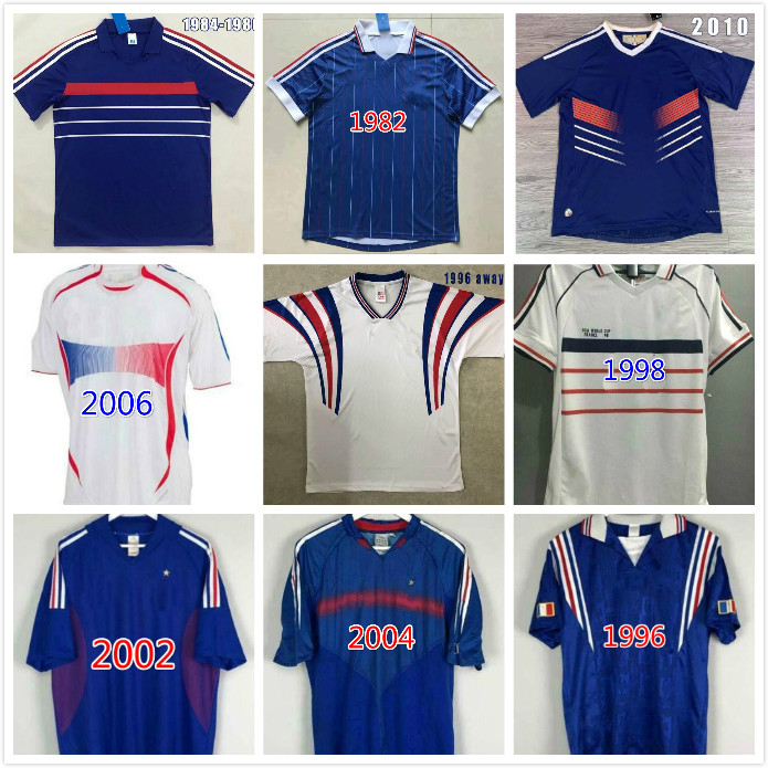 1998 2002 FRANCE RETRO VINTAGE ZIDANE HENRY MAILLOT soccer jerseys 1996 2004 Football Jersey shirt Trezeguet away finals 2006 white 2000
1998 2002 FRANCE RETRO VINTAGE ZIDANE HENRY MAILLOT soccer jerseys 1996 2004 Football Jersey shirt Trezeguet away finals 2006 white 2000