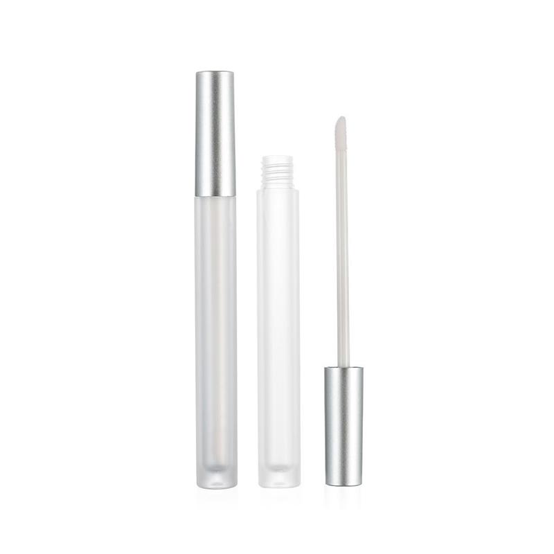 10/30/50pcs Empty Frosted Lip Gloss Tubes Plastic Lip Tube Lipstick Mini Sample Cosmetic Container with Silver Cap