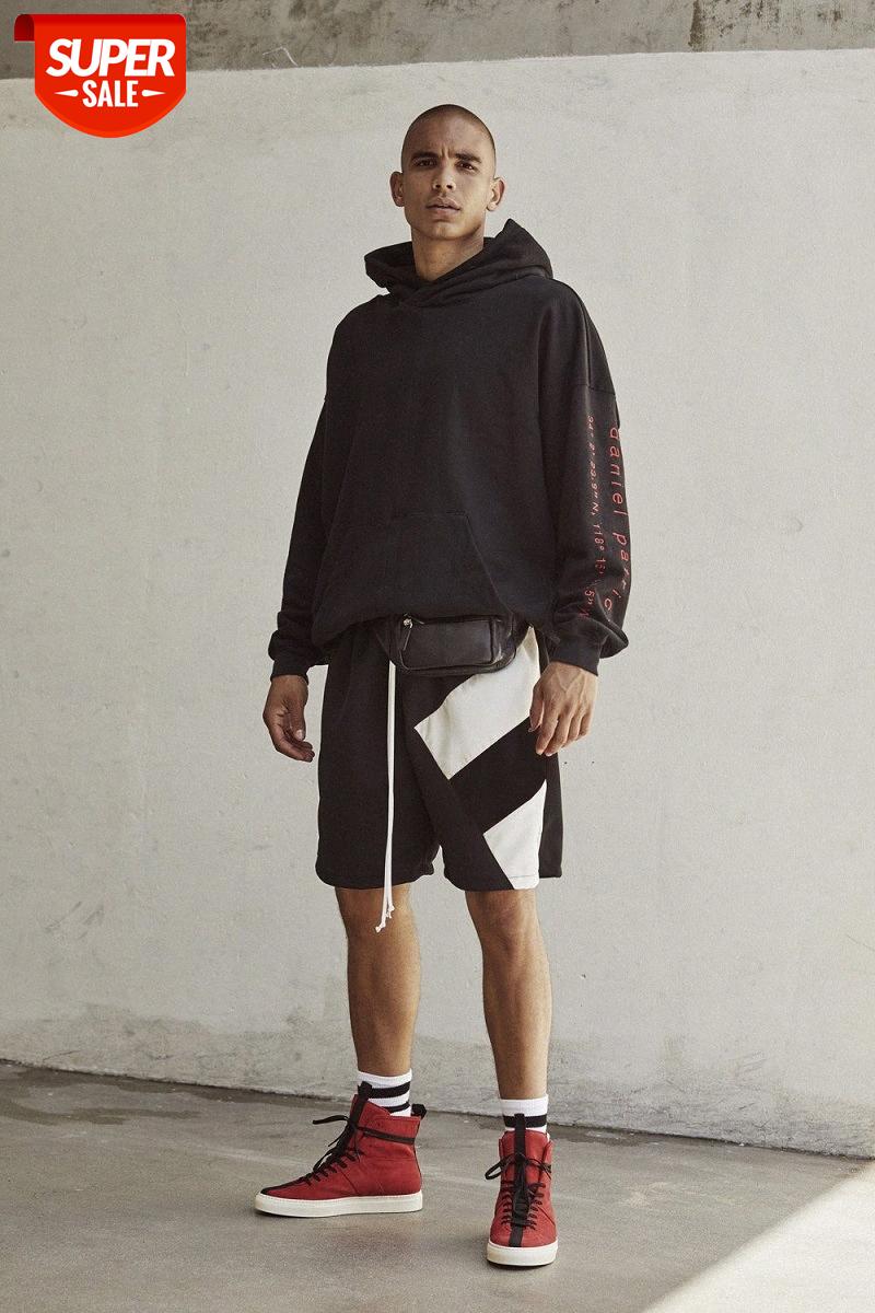 men's shorts stitching contrast color all-match sling retro simple casual #yL2H, Black
men's shorts stitching contrast color all-match sling retro simple casual #yL2H, Black