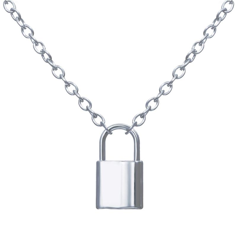 Pendant Necklaces Punk Chain Silver Color With Lock Necklace For Women Men Padlock 2021 Statement Gothic Fashion Jewelry
Pendant Necklaces Punk Chain Silver Color With Lock Necklace For Women Men Padlock 2021 Statement Gothic Fashion Jewelry