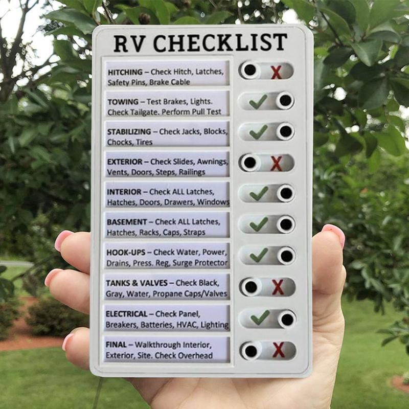 New Portable Rv Checklist Note Board Removable Chores Reusable Creative Note Pad For Home Camping Traveling Elder Care Checklist
New Portable Rv Checklist Note Board Removable Chores Reusable Creative Note Pad For Home Camping Traveling Elder Care Checklist