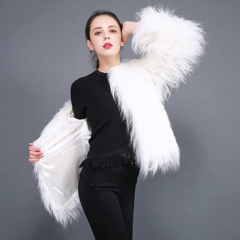 LN0 fur coats for women jacket women coats furry womens coat winter coat 211019