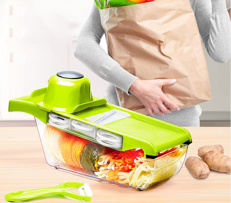 Christmas party mandolin slicer vegetable knife and tool stainless steel blade kitchen fruit manual potato peeler carrot shredder