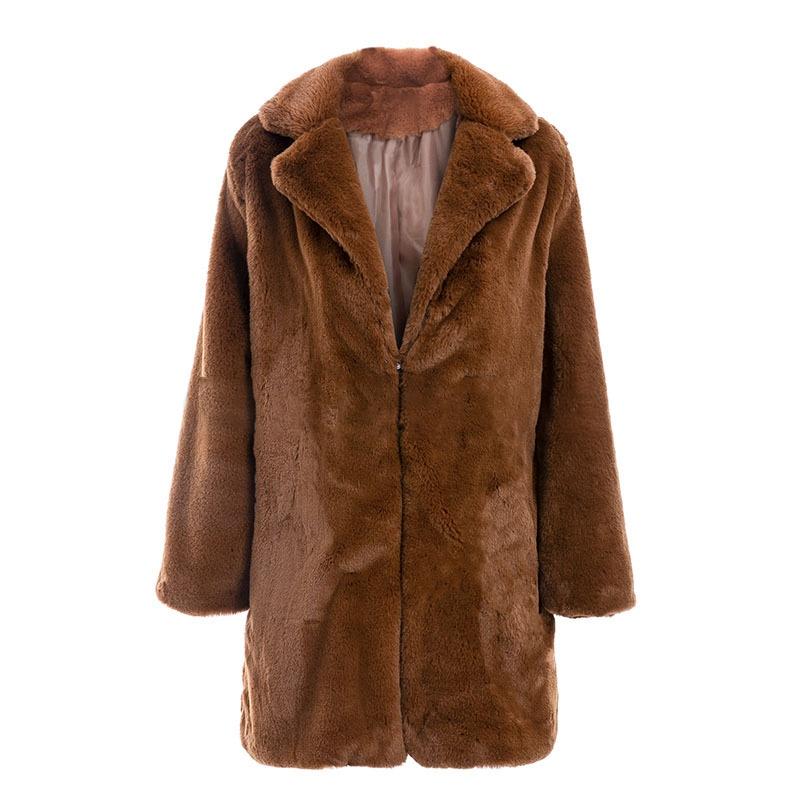 Women's Fur & Faux Autumn And Winter Fashion Warm Plush Coat Teddy Jacket Fourrure Femme Bontjas!:, Black
Women's Fur & Faux Autumn And Winter Fashion Warm Plush Coat Teddy Jacket Fourrure Femme Bontjas!:, Black