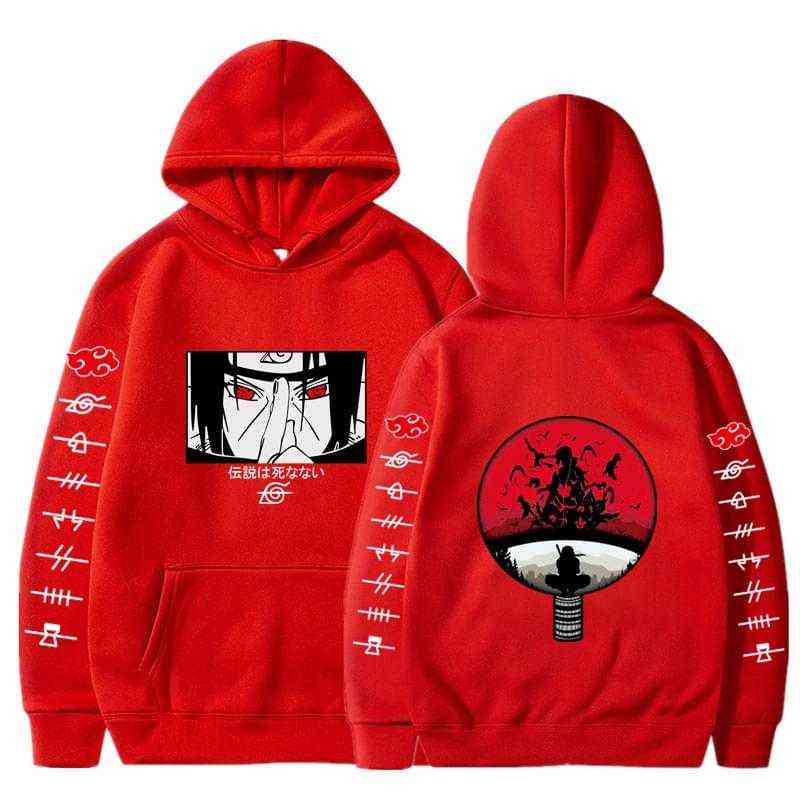 Itachi Hoodie Anime Sweatshirt Uzumaki Akatsuki Sakura Kakashi Sasuke Hinata Hyuga Harajuku Sweatshirts Men Women Clothes Y1109