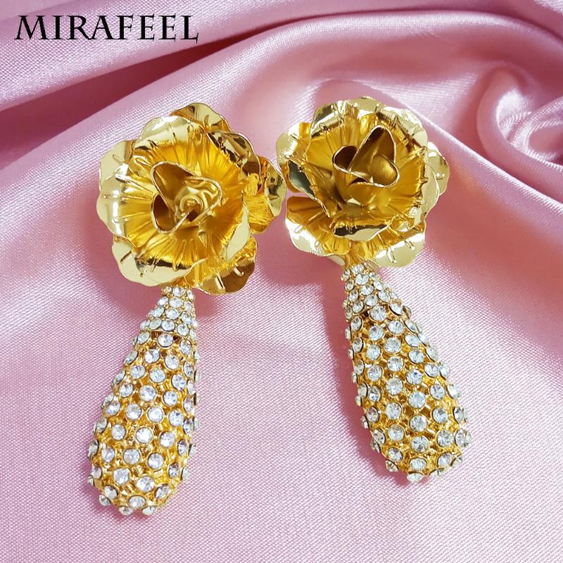 Dangle & Chandelier Flower Earrings For Women Wedding Party Twisted Jewelry Full Stereo Zircon Nigerian
Dangle & Chandelier Flower Earrings For Women Wedding Party Twisted Jewelry Full Stereo Zircon Nigerian