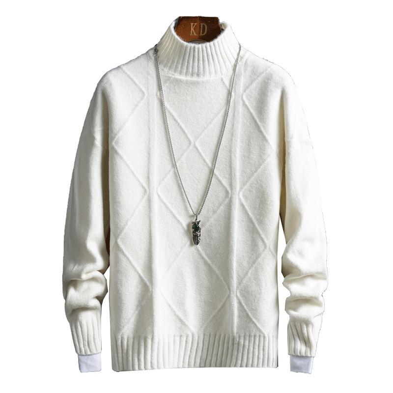 Men's Sweaters Duckwaver Autumn Winter High Neck Sweater Men Turtleneck Pullover Slim Fit Pullovers Thick Warm Knitwear Top, White;black
Men's Sweaters Duckwaver Autumn Winter High Neck Sweater Men Turtleneck Pullover Slim Fit Pullovers Thick Warm Knitwear Top, White;black