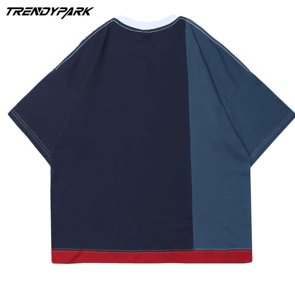 Men's Hip Hop T-Shirt Anime Character Painting Print T Shirt Summer Short Sleeve Tshirt Harajuku Cotton Casual Tops Tees 210601