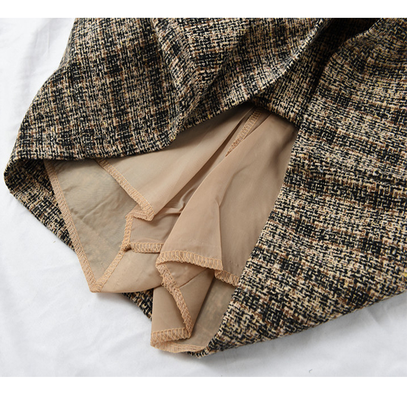 Korean Irregular Lady Skirt Female Autumn Sweet High Waist Aline Mini Skirt Vintage Casual Women Plaid Skirt Chic Sashes 210306
