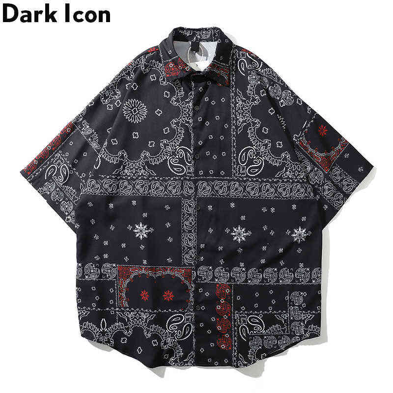 Bandana Hawaiian Shirt Men Summer Paisley Street Men's Shirts Oversized Shirts for Men Women 210603, Black shirt
Bandana Hawaiian Shirt Men Summer Paisley Street Men's Shirts Oversized Shirts for Men Women 210603, Black shirt