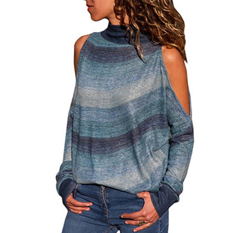 Women' Sweaters Striped Sweater Women Casual Loose Streetwear Off Shoulder Pullovers Female Ladies Knitted Autumn Winter
Women' Sweaters Striped Sweater Women Casual Loose Streetwear Off Shoulder Pullovers Female Ladies Knitted Autumn Winter