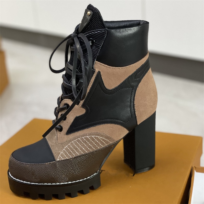 Women Star Trail ankle boot Martin boots designer Winter Coarse heel women shoes 100% leather Desert boot Lace up lady Thick High heels Large size 35-42 NO13, Color 1
Women Star Trail ankle boot Martin boots designer Winter Coarse heel women shoes 100% leather Desert boot Lace up lady Thick High heels Large size 35-42 NO13, Color 1