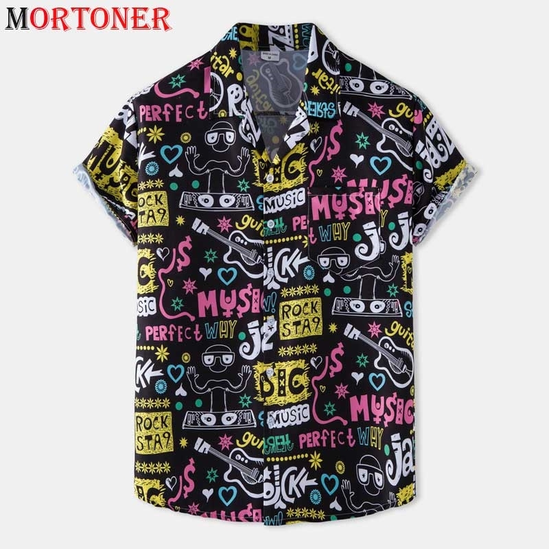 Stylish Graffiti Print Hawaiian Shirt Men Short Sleeve Button Down Beach Wear s Mens Casual Holiday Party Aloha 3XL 210721
Stylish Graffiti Print Hawaiian Shirt Men Short Sleeve Button Down Beach Wear s Mens Casual Holiday Party Aloha 3XL 210721