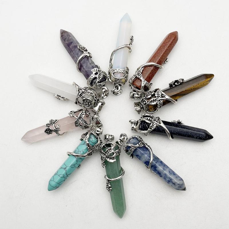 Charms Natural Stone Fashion Opal Tiger Eye Amethysts Mixed Crystal Pendants & Necklaces For Making Jewelry Trendy 10pc, Bronze;silver
Charms Natural Stone Fashion Opal Tiger Eye Amethysts Mixed Crystal Pendants & Necklaces For Making Jewelry Trendy 10pc, Bronze;silver