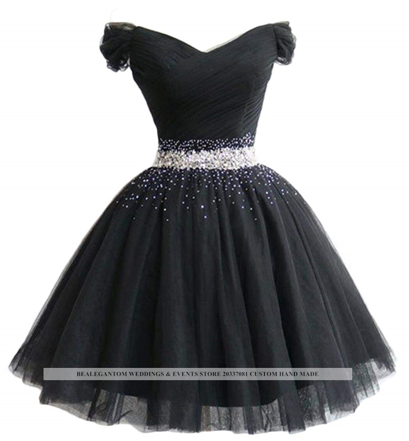 Sweet Sexy Sweetheart Crystal Ball Gown Mini Homecoming Dress With Lace-Up Tulle Plus Size Graduation Cocktail Prom Party Gown BH14