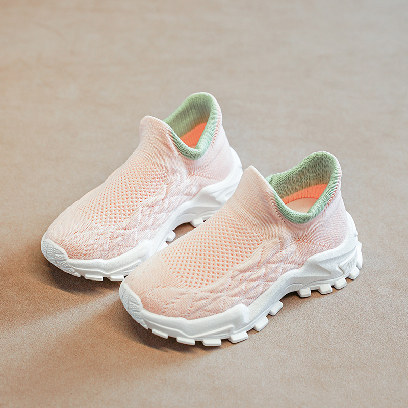 Kids Sneakers for girls 5 to 13 years old Casual Shoes Slip-on Breathable boy Socks Shoe