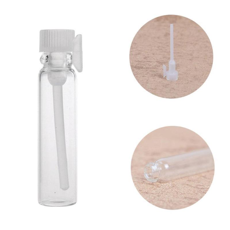 50pcs/set Empty Mini Glass Bottle Perfume Small Sample Liquid Perfume Test Laboratory Fragrance Vials Trial Tube Bottle Bot S0R4