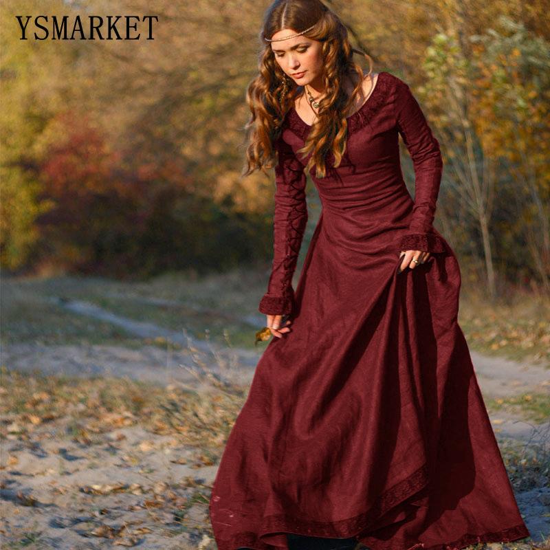 Casual Dresses YSMARKET Classical Middle Ages Style Women Long Dress Central Europe Party Sleeves Round Neck Solid Slim Lady E9170, Black
Casual Dresses YSMARKET Classical Middle Ages Style Women Long Dress Central Europe Party Sleeves Round Neck Solid Slim Lady E9170, Black