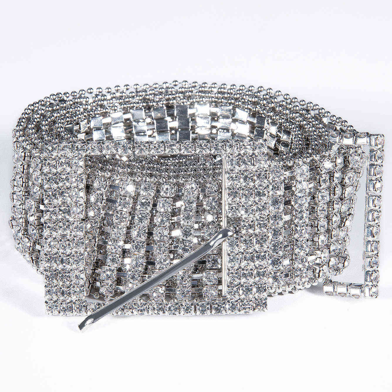 Hi-tie High Quality Rhinestones Belt for Women Female Luxury Silver Crystal Diamond Waist Chain Wedding Belt Pin Metal Buckle Q0624, Black
Hi-tie High Quality Rhinestones Belt for Women Female Luxury Silver Crystal Diamond Waist Chain Wedding Belt Pin Metal Buckle Q0624, Black