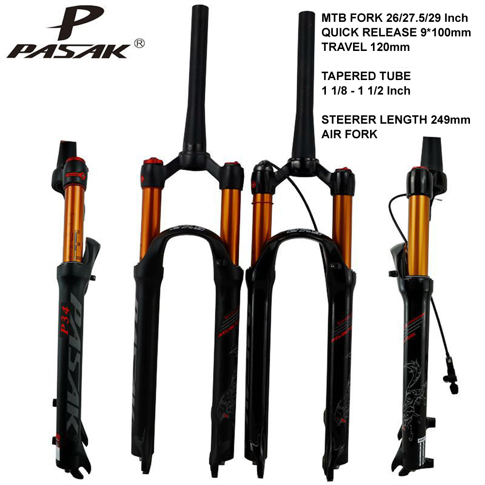 Pasak MTB Suspension Air Resilience Fork Shock Absorber Oil Damping Tapered Conical Steerer 1 1/8 1/2 Bike Plug 26 27.5 29
Pasak MTB Suspension Air Resilience Fork Shock Absorber Oil Damping Tapered Conical Steerer 1 1/8 1/2 Bike Plug 26 27.5 29