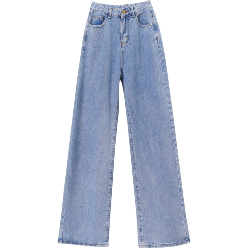 ZSRS Women Jeans Pants Leisure Loose High Waist Vintage wide leg jeans Women Jean Korean Style All-match Simple Full-length 210302