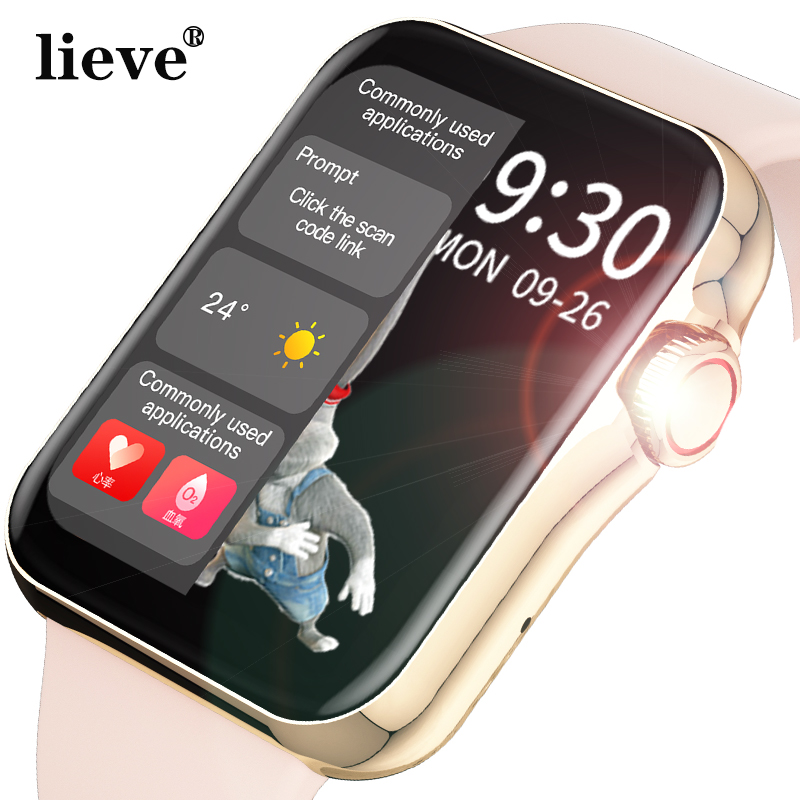 Women Smart Watch Full Touch HD Screen Smart Watch Sport Tracker Calling SmartWatch Heart Rate BP ECG With Music Playback Watchg, Black
Women Smart Watch Full Touch HD Screen Smart Watch Sport Tracker Calling SmartWatch Heart Rate BP ECG With Music Playback Watchg, Black