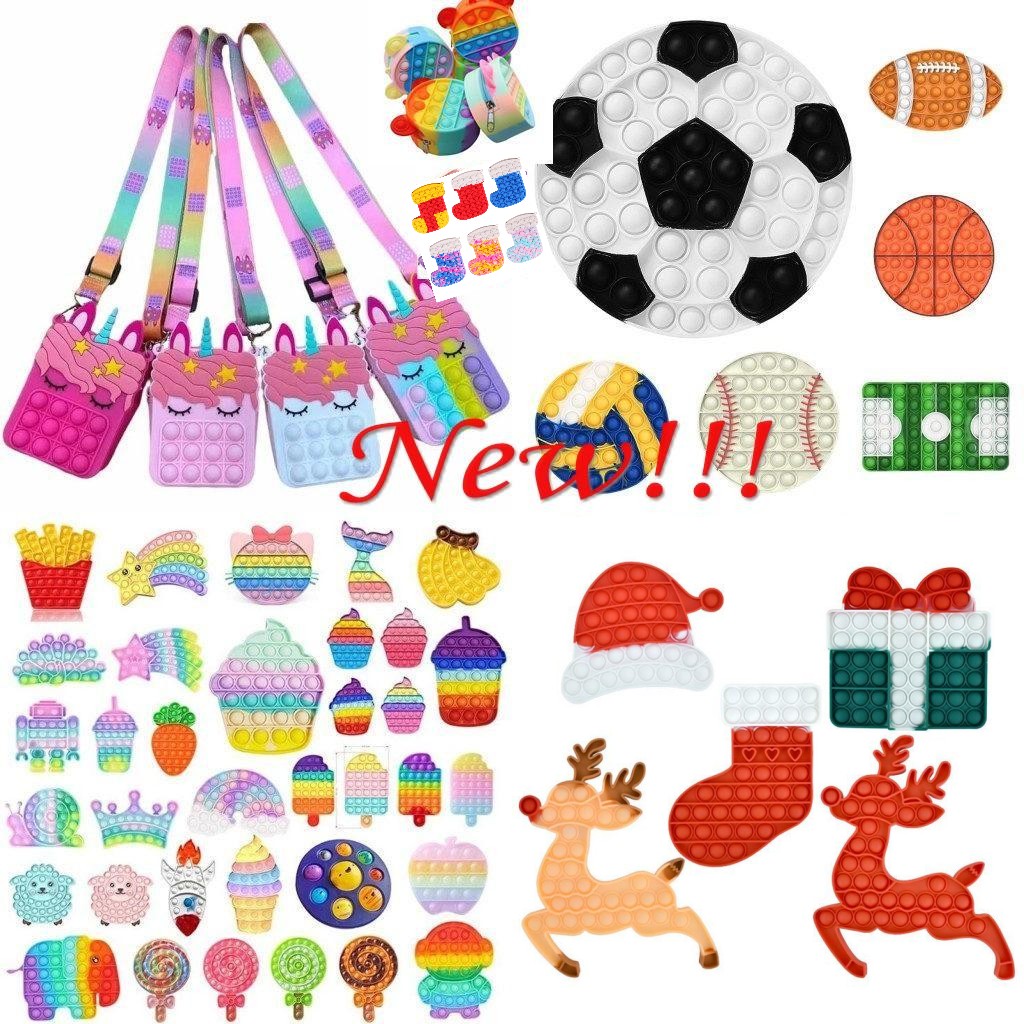 Tiktok Sensory Toy Decompression Toys Push its Pops Fidget Colorful Christmas Elk Santa Pencil bag Coin Purse Popper Bubble Fingertip for Ch
Tiktok Sensory Toy Decompression Toys Push its Pops Fidget Colorful Christmas Elk Santa Pencil bag Coin Purse Popper Bubble Fingertip for Ch