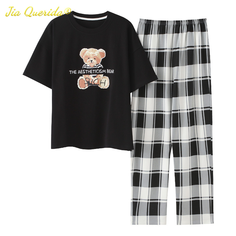 Pjs Women Plus Size Lingerie Cotton Sleepwear Big Size Womens Pajamas Short Sleeve Long Pant Summer Homesuits Soft Pyjamas New, As shown
Pjs Women Plus Size Lingerie Cotton Sleepwear Big Size Womens Pajamas Short Sleeve Long Pant Summer Homesuits Soft Pyjamas New, As shown