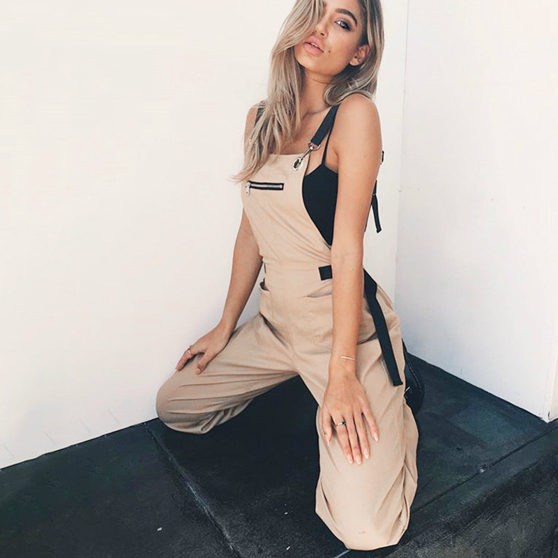 2021 New Khaki Rompers Womens Jumpsuit Long Elegant Pockets Sleevlesee Adjusted Strap High Waist Cotton Fashion Summer Solid P0r2, Beige
2021 New Khaki Rompers Womens Jumpsuit Long Elegant Pockets Sleevlesee Adjusted Strap High Waist Cotton Fashion Summer Solid P0r2, Beige