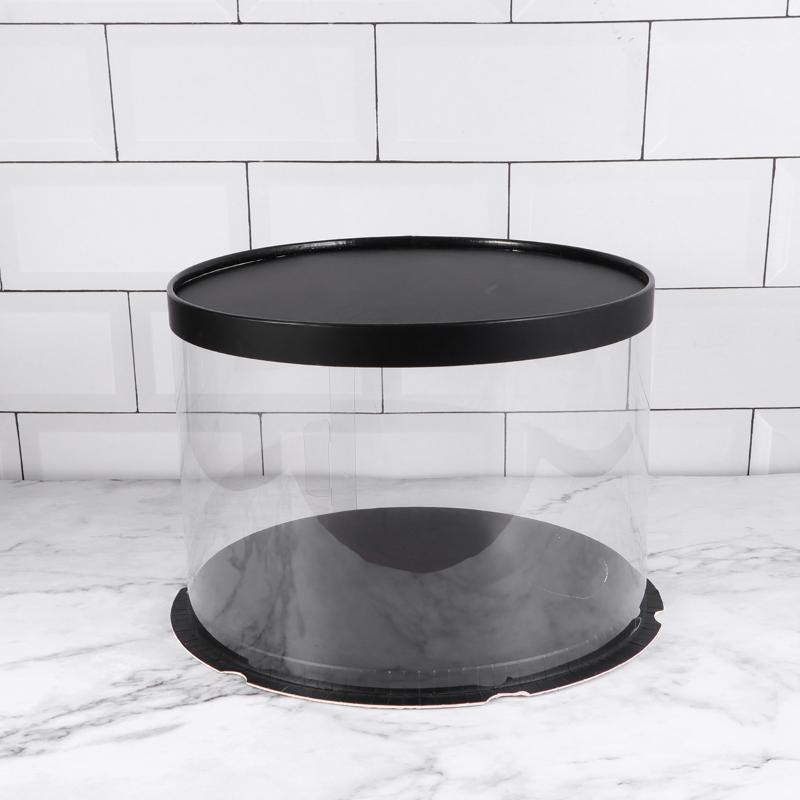 Gift Wrap Plastic Cake Box Round Packaging Boxes Transparent Organizer For Home Dessert Shop (Black, Single-layer) (8inch)
Gift Wrap Plastic Cake Box Round Packaging Boxes Transparent Organizer For Home Dessert Shop (Black, Single-layer) (8inch)