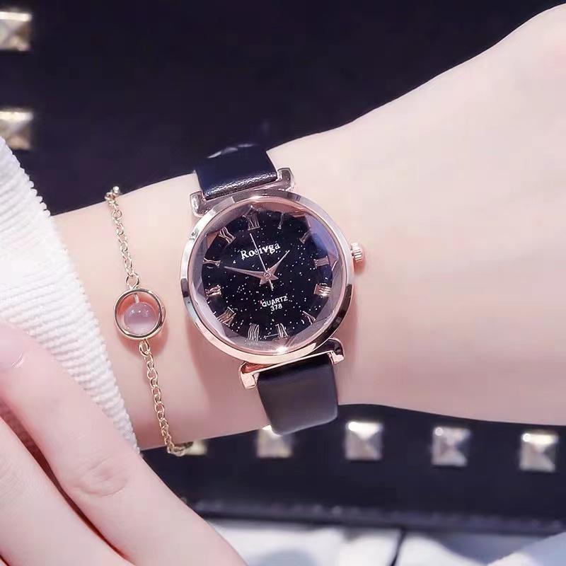 Wristwatches Starry Sky Niche Watch Female Ins Wind Beginner Student Nordic Belt Simple Quartz
Wristwatches Starry Sky Niche Watch Female Ins Wind Beginner Student Nordic Belt Simple Quartz