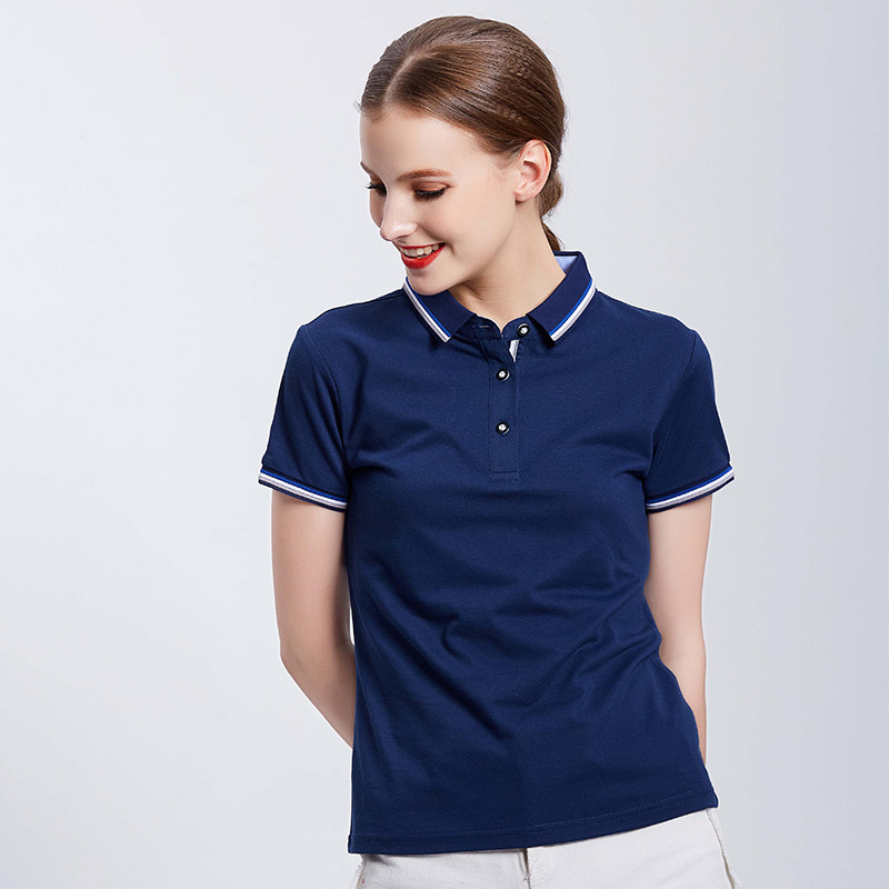 Custom embroidery polo shirt embroidered business polo shirt embroidery polo Shirt Uniform Workwear custom 210308