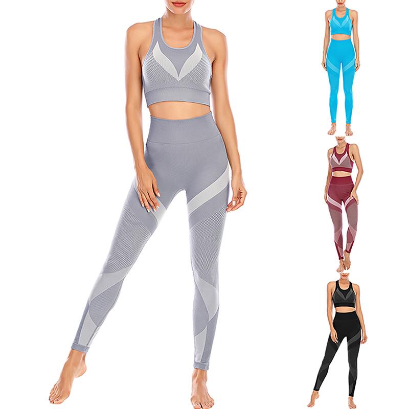 LOOZYKIT 2Pcs Set Women High Waist Gym Yoga Suit Striped Crop Top Fitness Workout Running Yoga Sport Tracksuit, Blue
LOOZYKIT 2Pcs Set Women High Waist Gym Yoga Suit Striped Crop Top Fitness Workout Running Yoga Sport Tracksuit, Blue