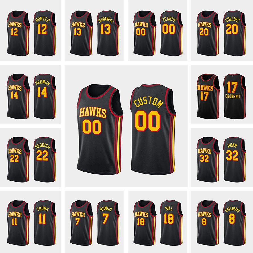 Custom Men Basketball Jersey Trae Young Cam Reddish Kevin Huerter Dewayne Dedmon Danilo Gallinari 2020-21 Statement, Black;red
Custom Men Basketball Jersey Trae Young Cam Reddish Kevin Huerter Dewayne Dedmon Danilo Gallinari 2020-21 Statement, Black;red