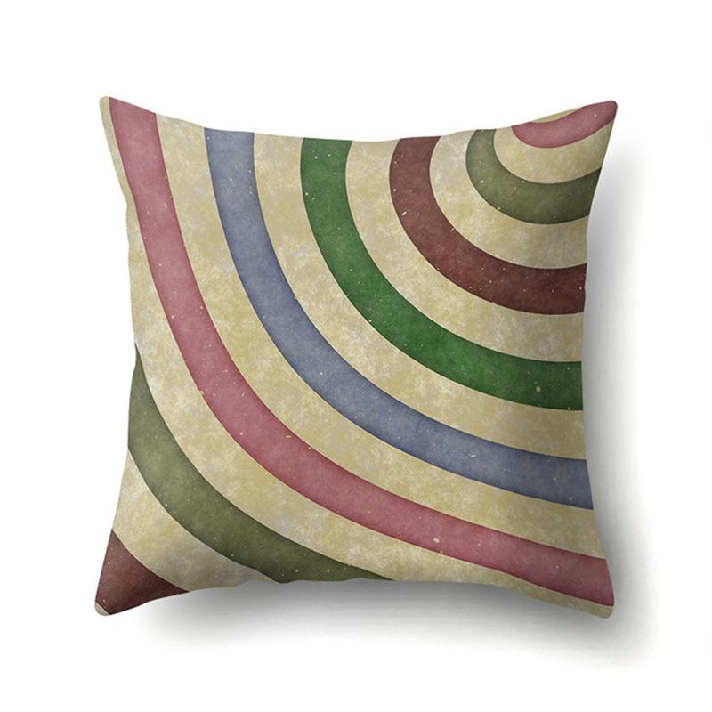 Twill Pattern Pillowcase, Square Linen Pillowcase, Bedroom Decorative Pillowcase for Home Hotel Car, Size 45cmx45cm. Pillow Case