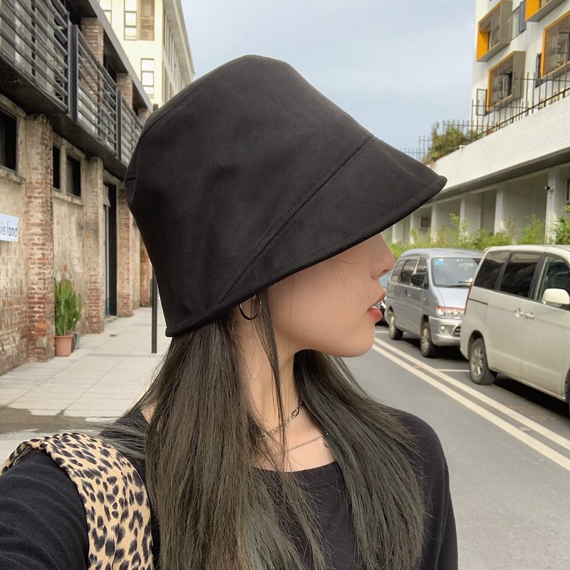 Ding Zouzou Plain Face-Covering All-Match Suede Bucket Hat Womens Autumn and Winter Face-Looking Small Color Mens Fashion, Black
Ding Zouzou Plain Face-Covering All-Match Suede Bucket Hat Womens Autumn and Winter Face-Looking Small Color Mens Fashion, Black